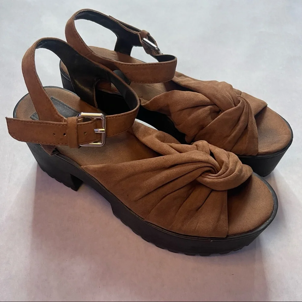 Pull&Bear Platform sandals size 38